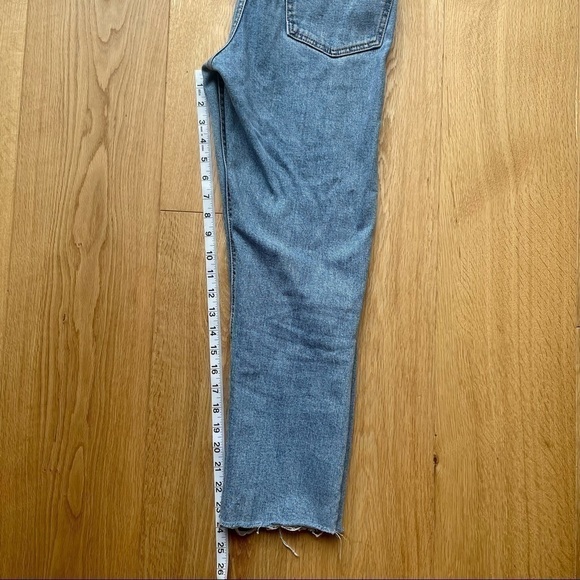 PRIMARK CROP STRAIGHT LEG  BLUE JEANS - 2 - Picture 7 of 12